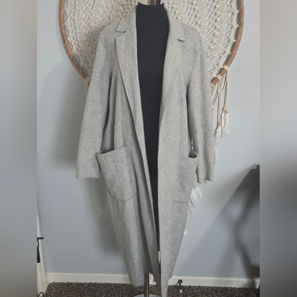 Mango Gray Long Coat